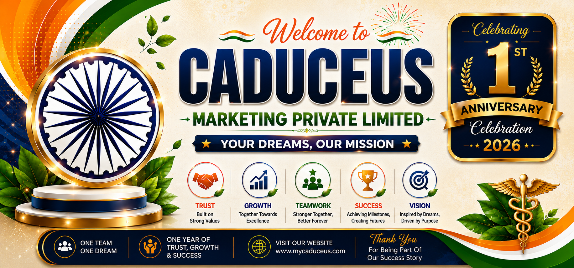 Caduceus Marketing wellness products banner 1